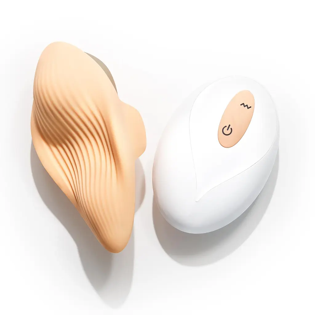 Вібратор в трусики Crushious Atlantis 8.5 см (персиковий) - фото 3