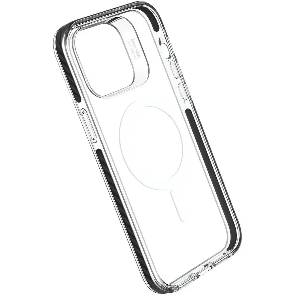 Чохол Vokamo MagSafe для iPhone 15 з магнітом Smult Black (NVK010843) - фото 3