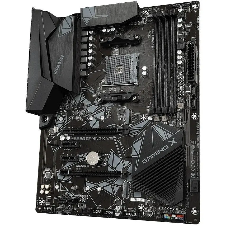Материнская плата Gigabyte B550 Gaming X V2 sAM4 B550 4xDDR4 HDMI DVI ATX - фото 4