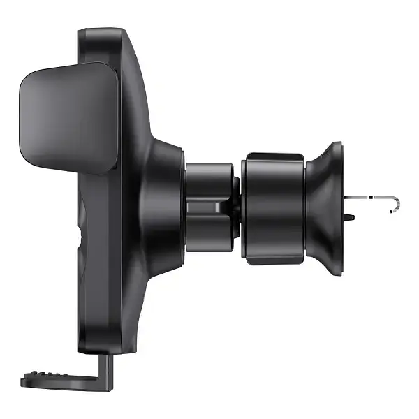 Автомобільний тримач холдер із БЗУ Baseus Wisdom Auto Alignment Car Mount Wireless QI 15W Air Outlet CGZX000001 Black - фото 4