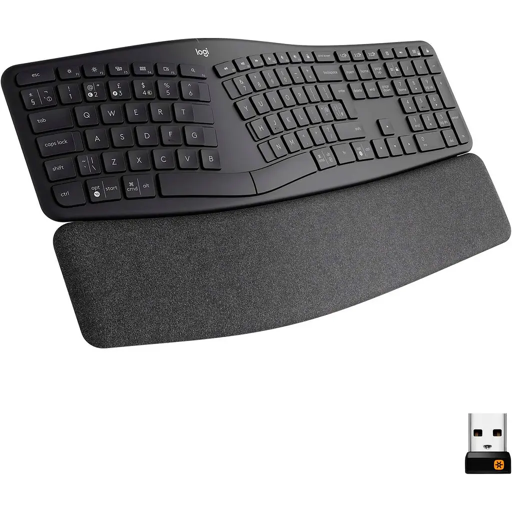 Клавіатура Logitech ERGO K860 Bluetooth/Wireless UA Black (920-010108) [122631] - фото 3