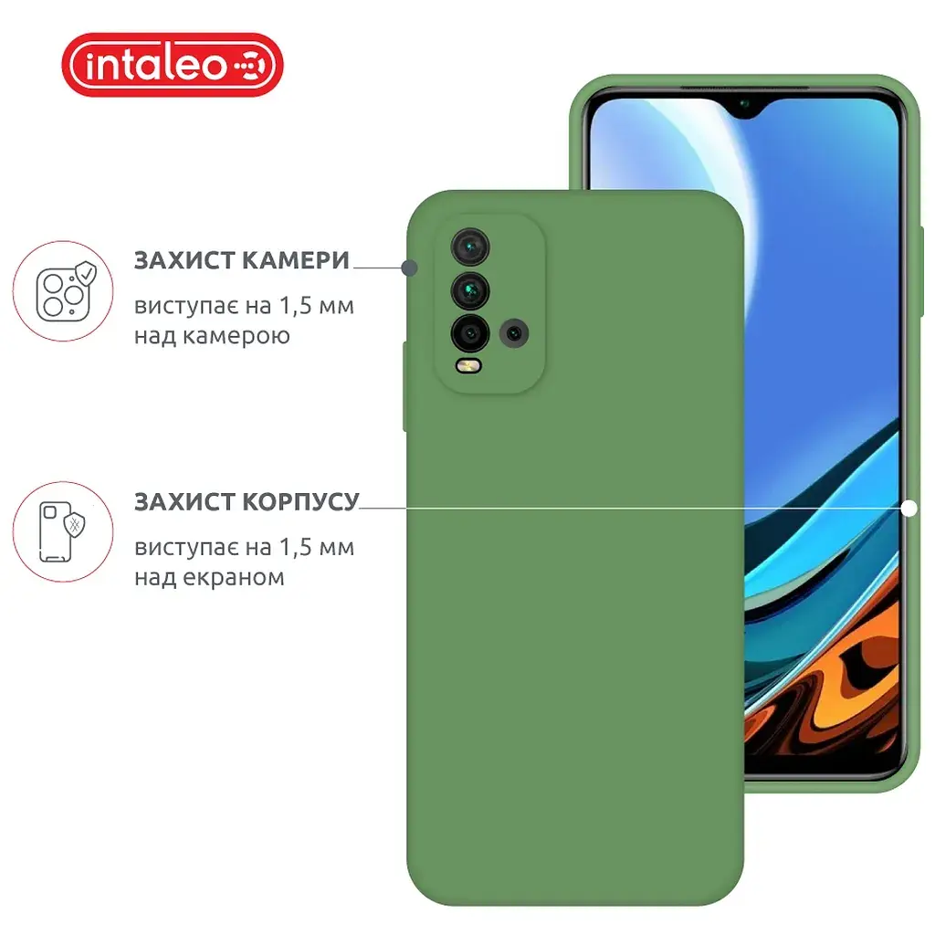 Чохол до мобільного телефона Intaleo SoftShell Xiaomi Redmi 9T Green (1283126564222) - фото 3