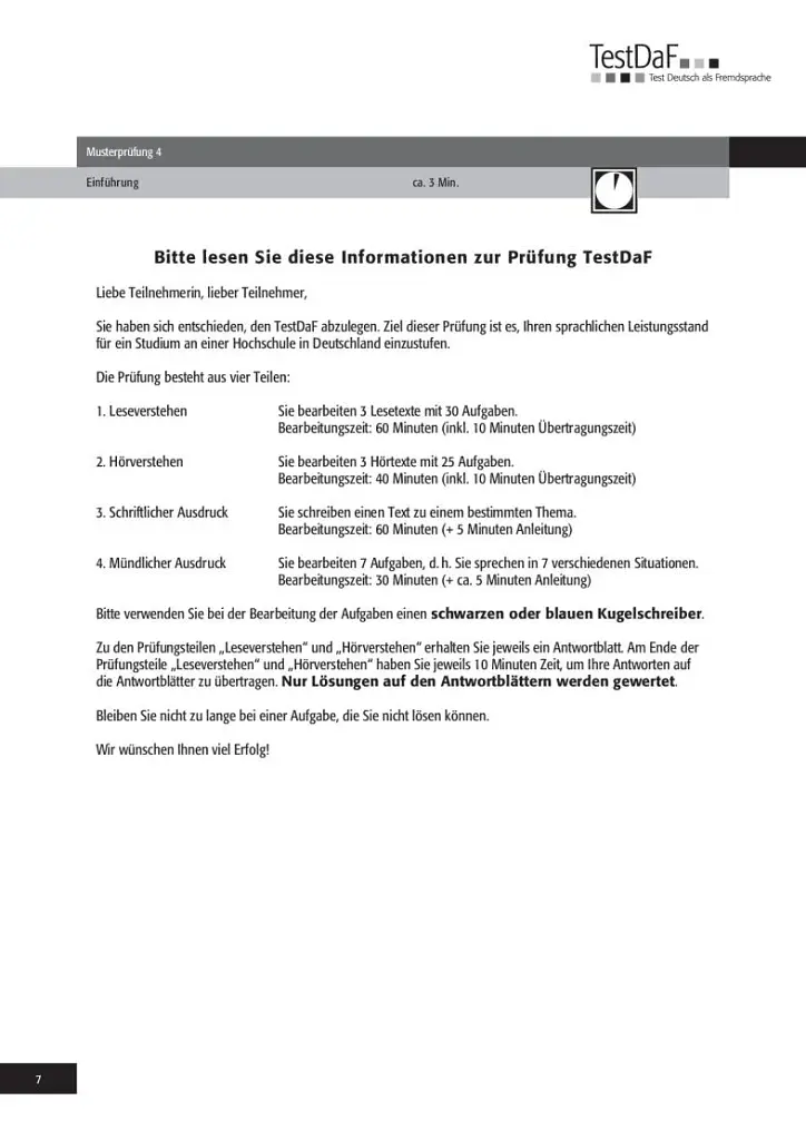 TestDaF Musterprufung 4. Heft mit Audio-CD. Deutsch als Fremdsprache - фото 6