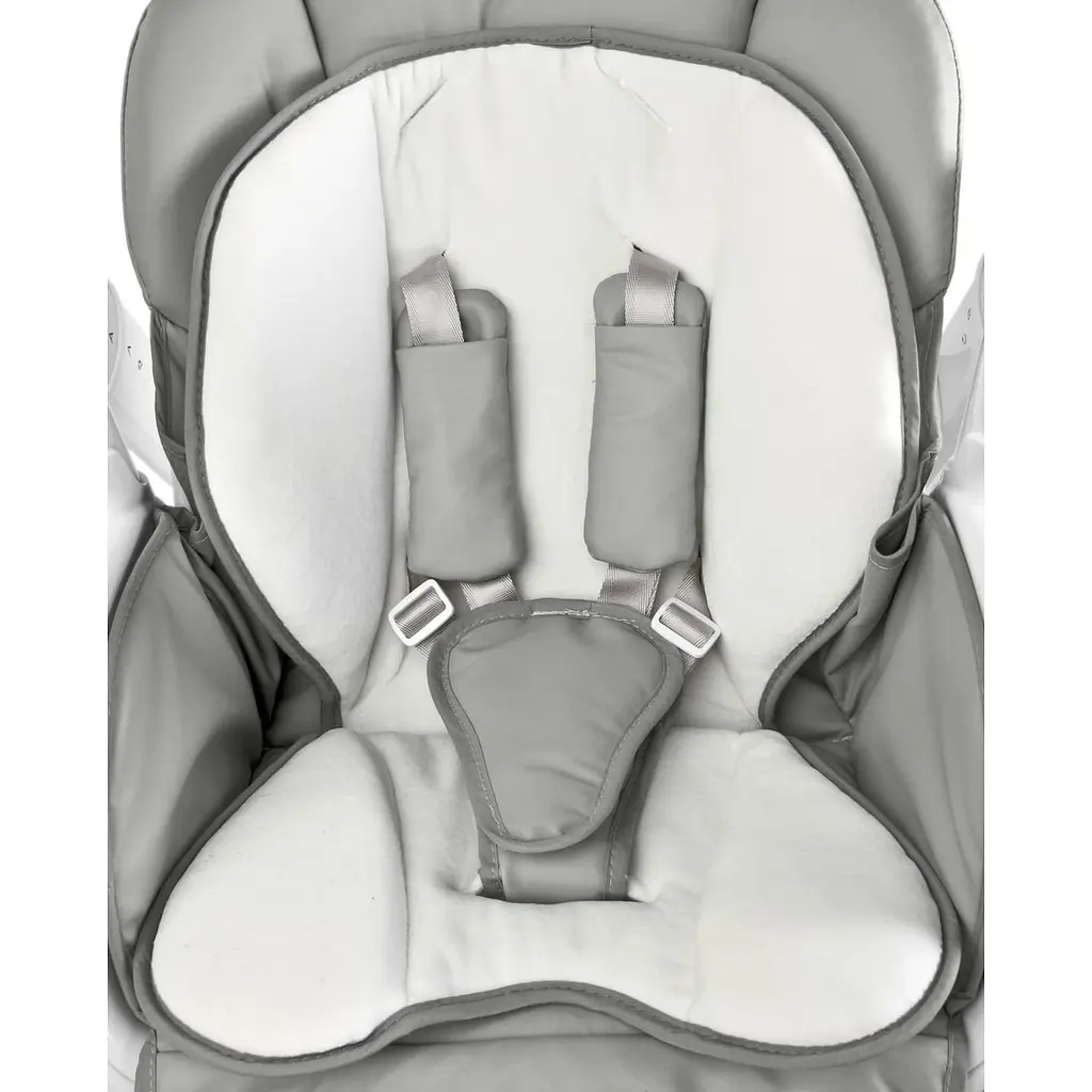 Кресло-качалка + стульчик для кормления Caretero Indigo Grey - фото 5