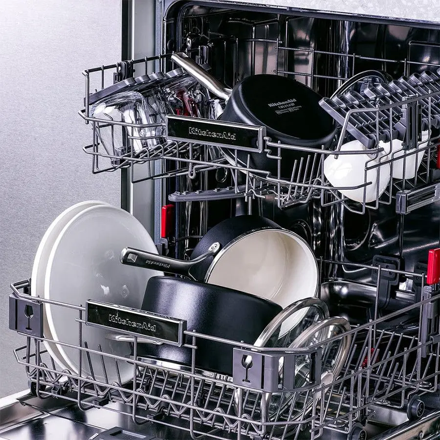 Ківш KitchenAid Steel Core з кришкою 16 см 1.3 л матовий чорний (CC005997-001) - фото 4