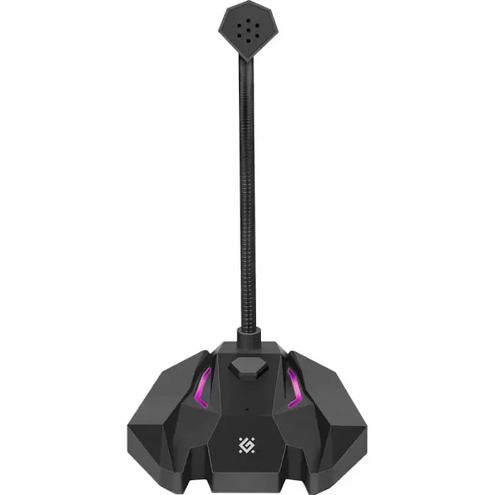 Стримовый микрофон Defender Tone GMC 100 USB LED (кабель 1.5м) Черный - фото 2