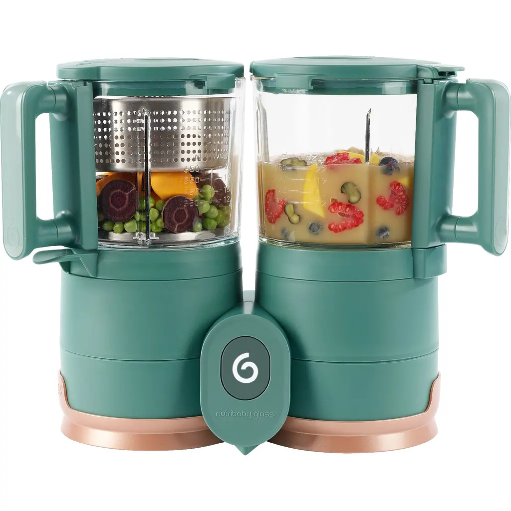 Блендер-пароварка Babymoov Nutribaby Glass зелений (A001132) - фото 2