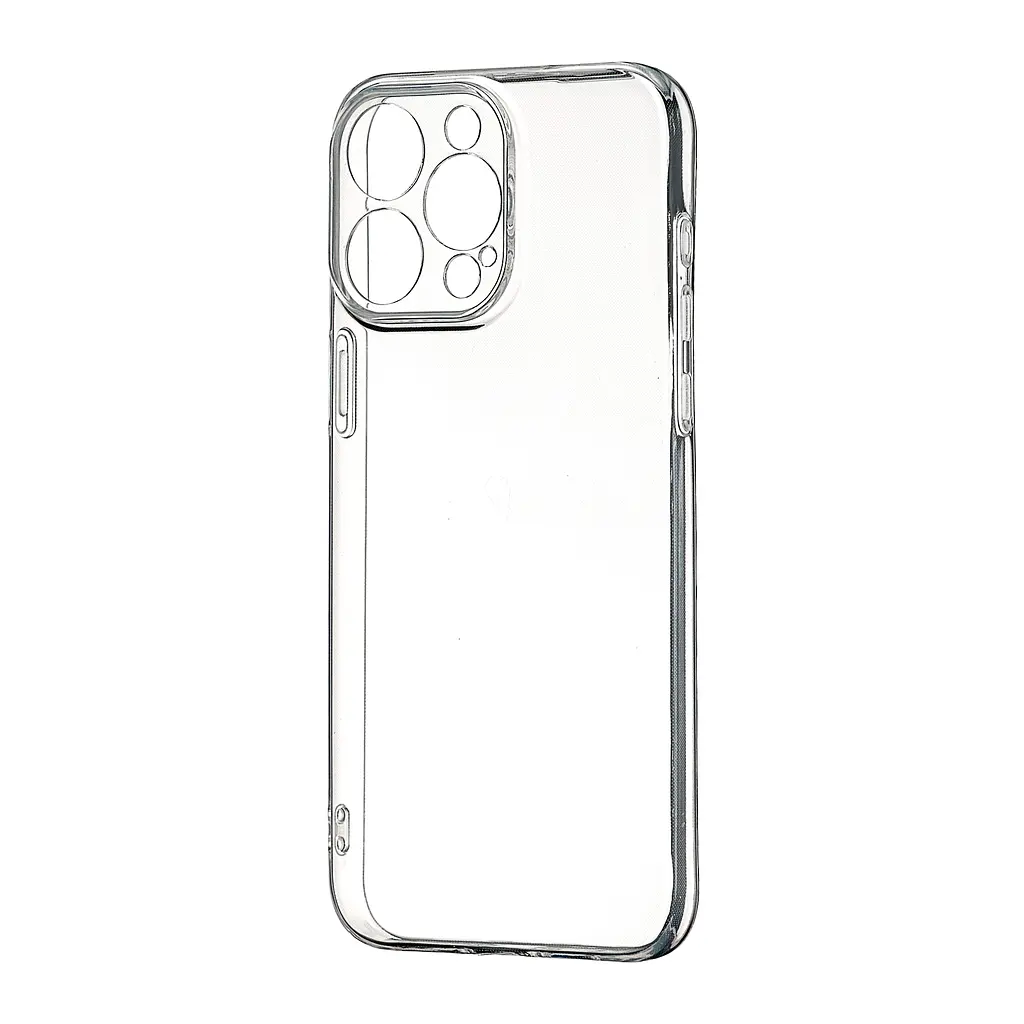 Чохол Silicone Case WS Protected Camera iPhone 15 Pro Max Прозорий
