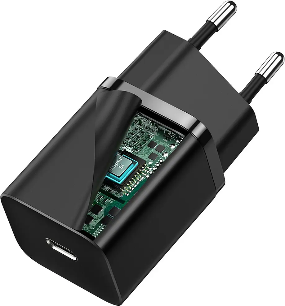Зарядний пристрій Baseus Super Si Quick Charger 1C 30W EU black (CCSUP-J01) - фото 5