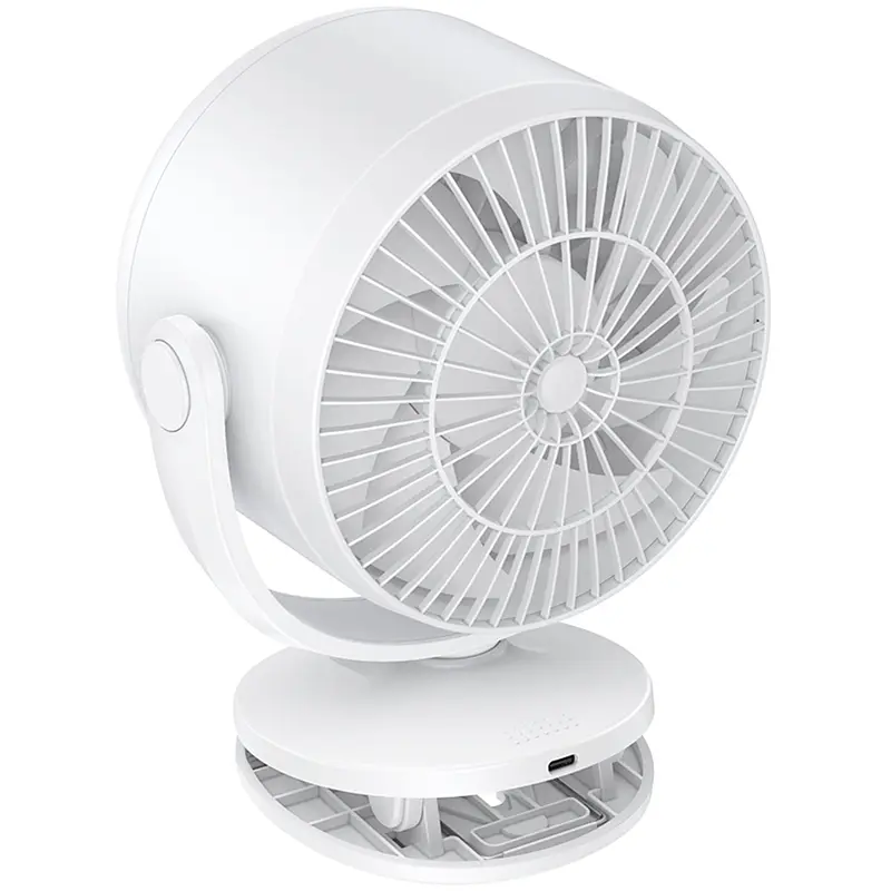 Портативний вентилятор HX608 handheld folding fan 3600 mAh White Hoco teh0029483 - фото 5