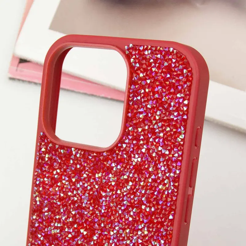 TPU чехол Bling World Rock Diamond для Apple iPhone 14 Pro (6.1) Красный - фото 5