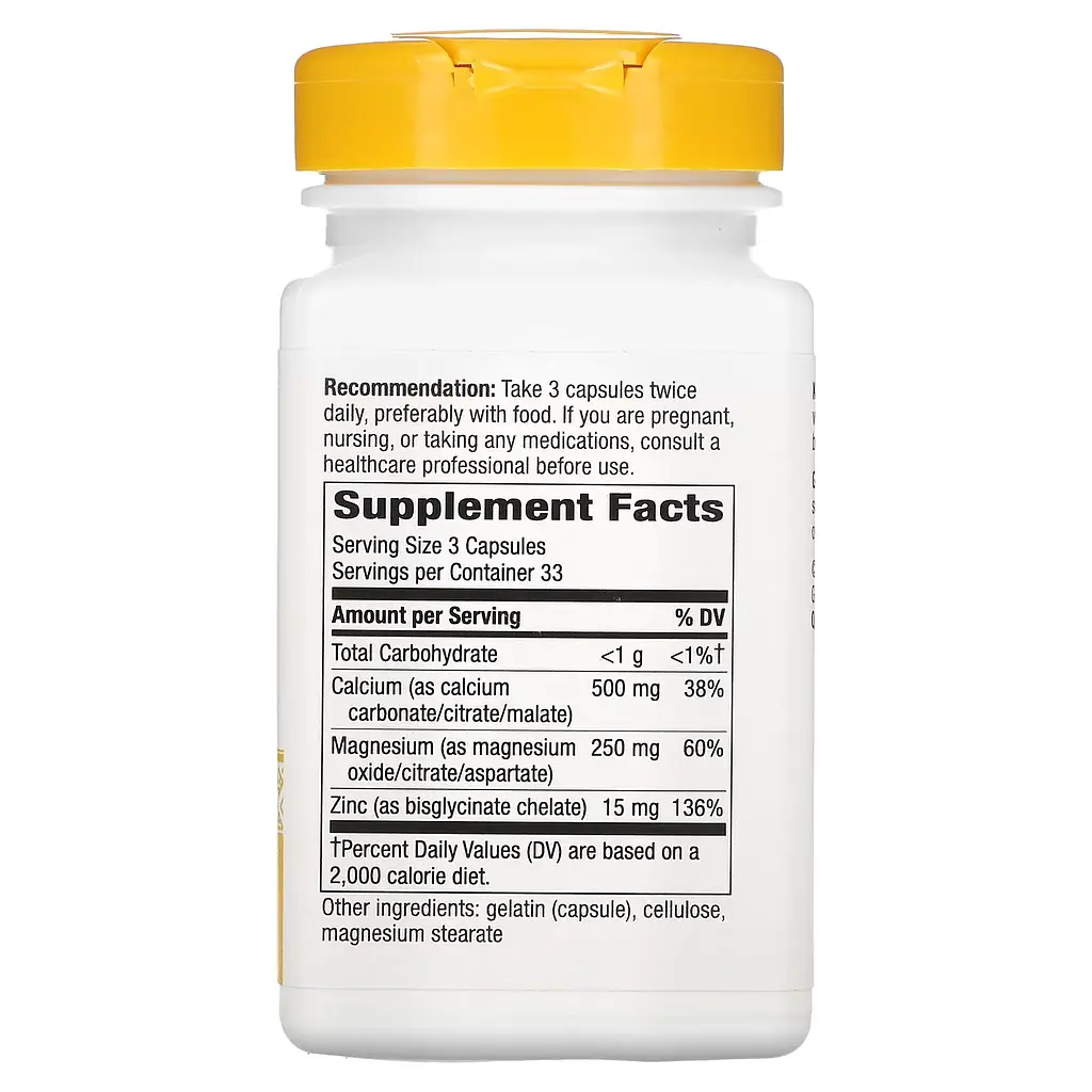 Кальцій Магній та Цинк Мінеральний Комплекс Calcium-Magnesium-Zinc - 100 капсул - фото 2