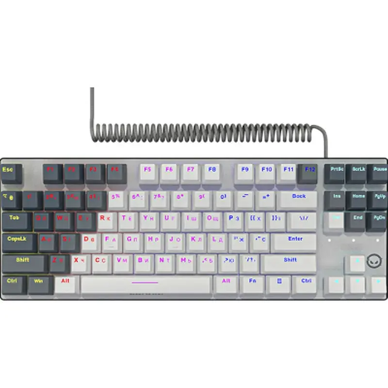 Клавіатура Lorgar Azar 514TKL RGB Mechanical USB UA White/Grey (LRG-GK514TKL-WH-UA) - фото 3