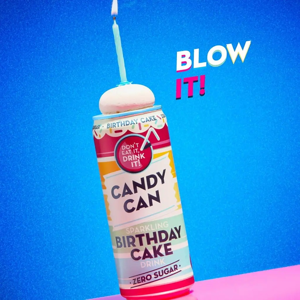 Газований напій Candy Can Birthday Cake без цукру 330 мл - фото 4