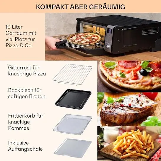 Электрическая печь Klarstein Vita-Crisp 1700 Вт 10 л (10040223) - фото 6