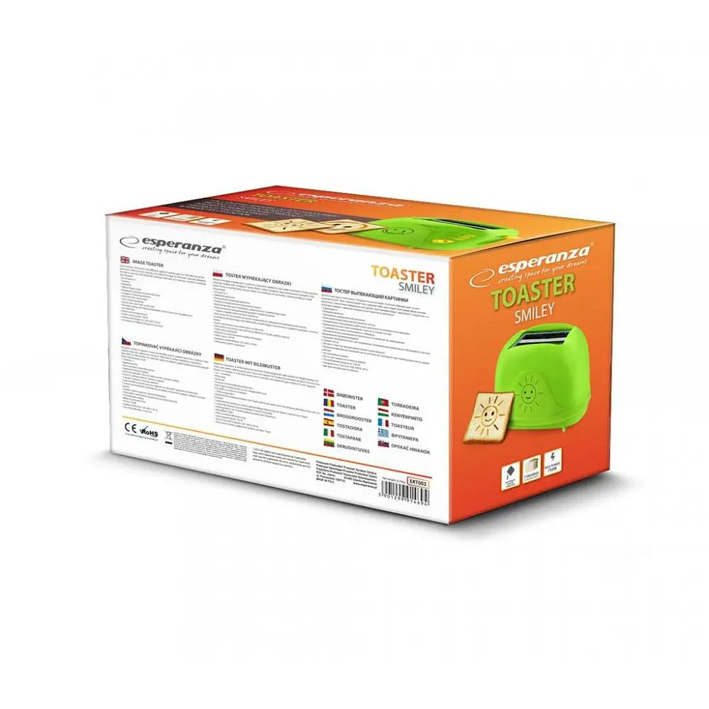 Тостер Esperanza SMILEY EKT003G - фото 6