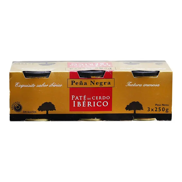 Паштет Peña Negra з печінки іберійських свиней 750 г (3 шт. х 250 г) - фото 1