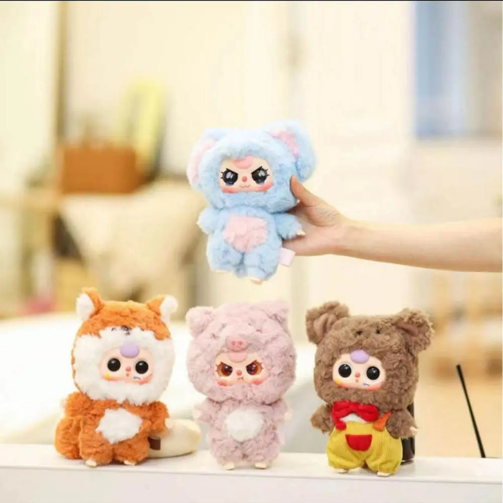 М'яка іграшка сюрприз у стилі Лабубу Baby Three Kawaii пухнастий брелок звірята 3й сезон - фото 4