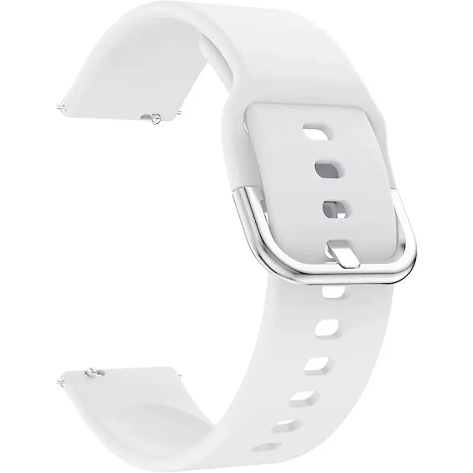 Ремінець DK CDK для Colmi P8 "L" 20mm Silicone Sport Band Classic (09651) (white) - фото 1