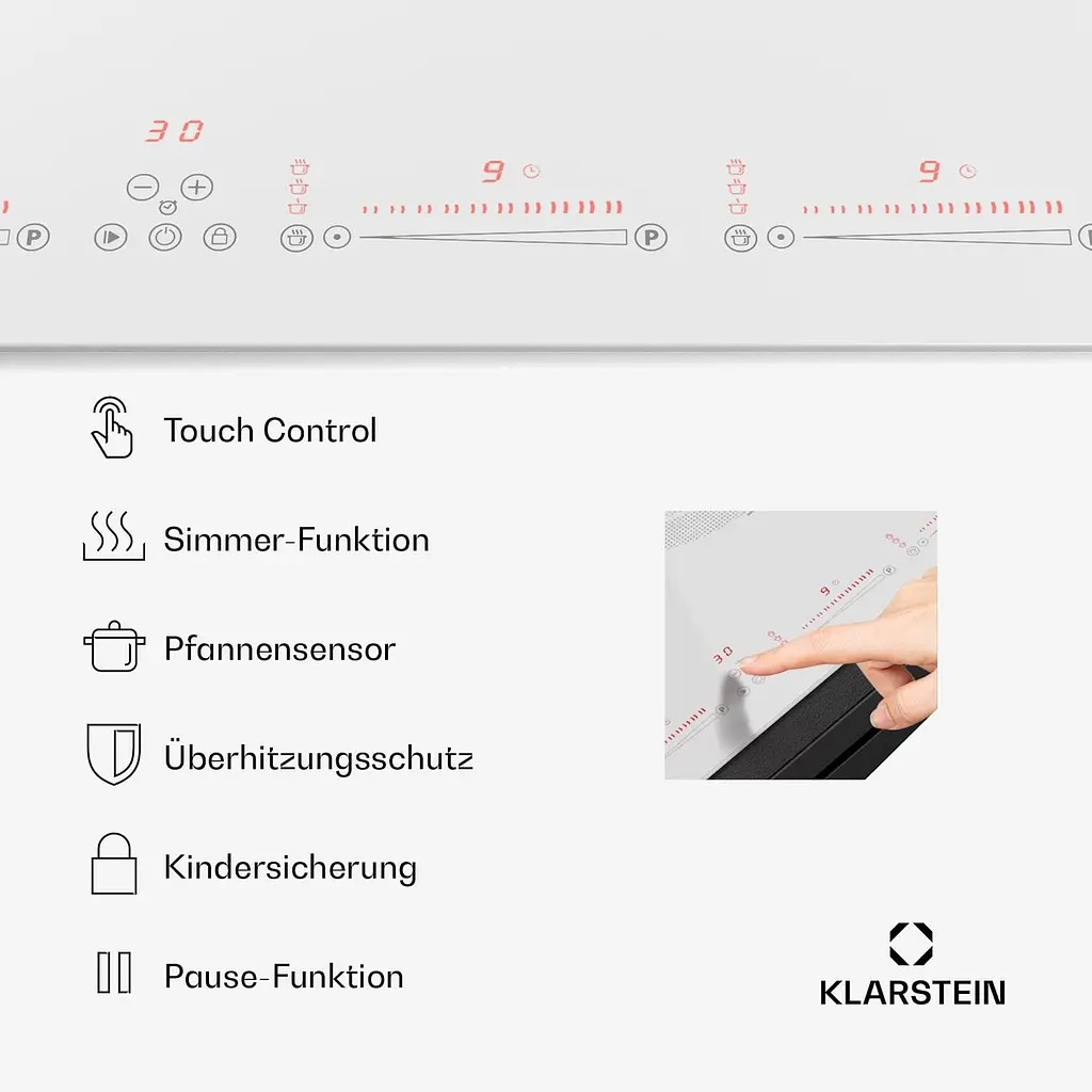 Гибридная варочная индукционная поверхность Klarstein Masterzone 77 (10045793) - фото 5