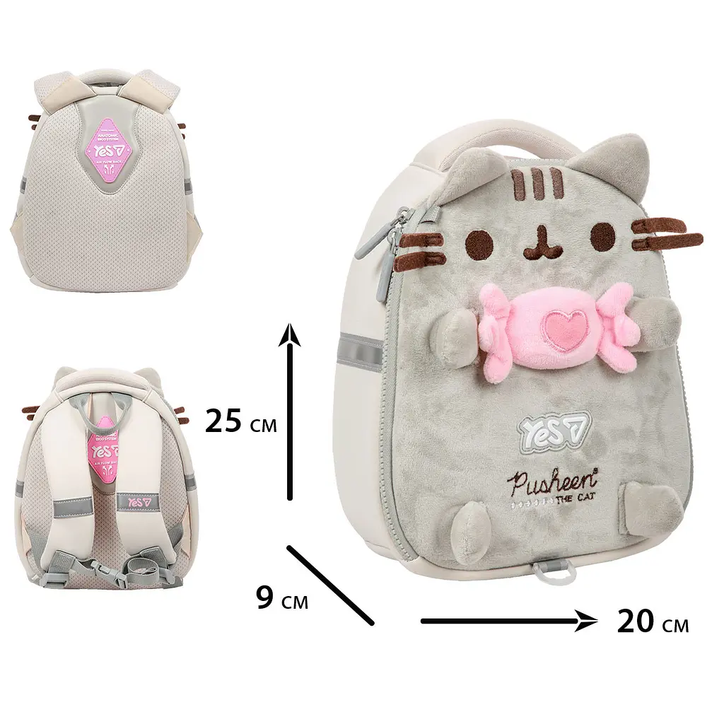 Рюкзак шкільний  ортопедичний дитячий Yes My Pusheen K-33XXS - фото 3