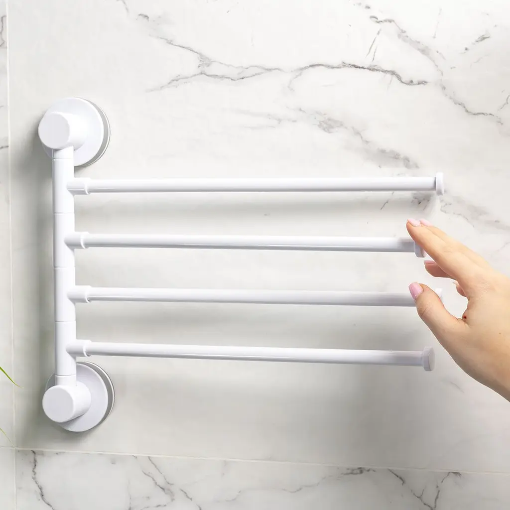 Тримач для рушників MVM BP-28, білий з сірим (BP-28 WHITE/GRAY) - фото 4