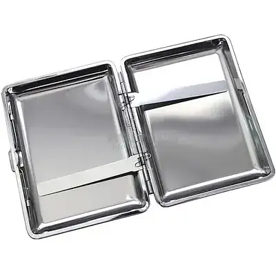 Портсигар Champ для 16 стандарт сигарет Metal Silver - фото 2
