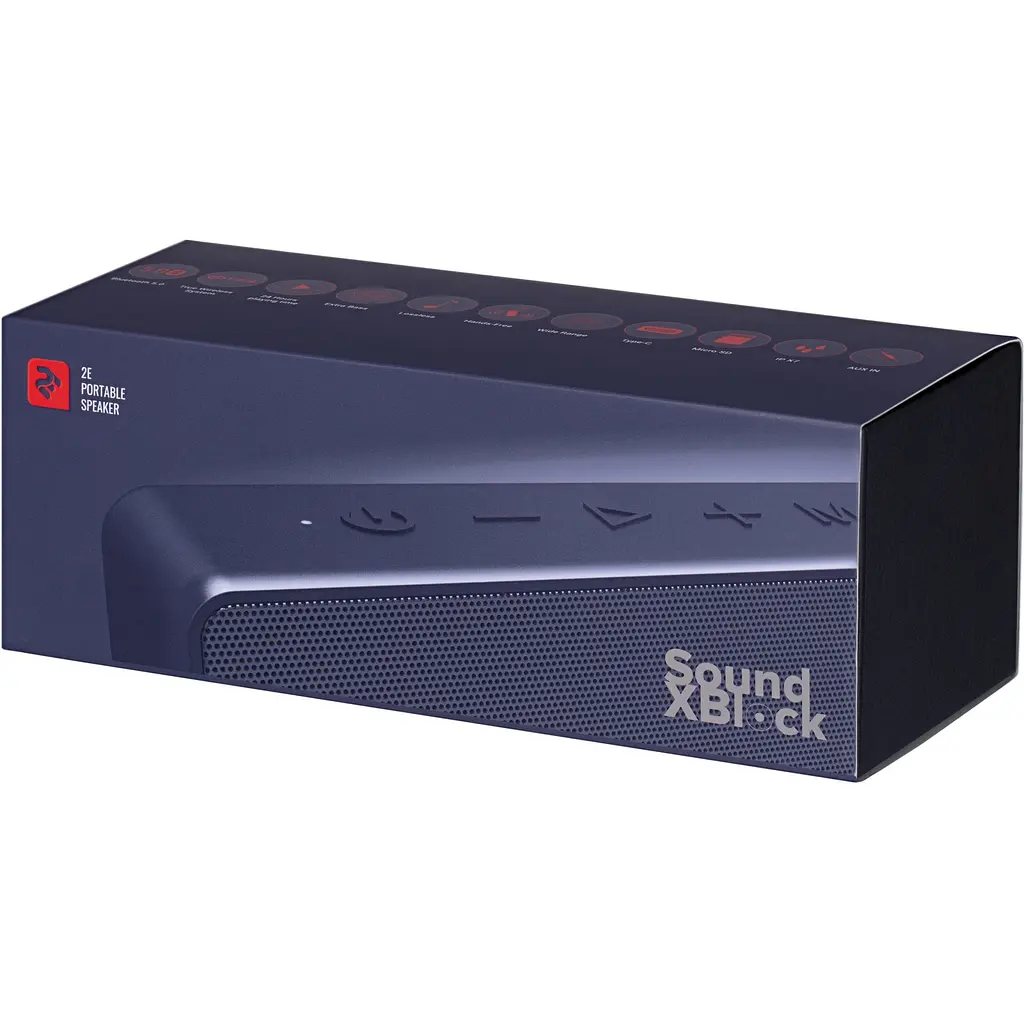 Портативная Bluetooth колонка 2E SoundXBlock Blue - фото 7