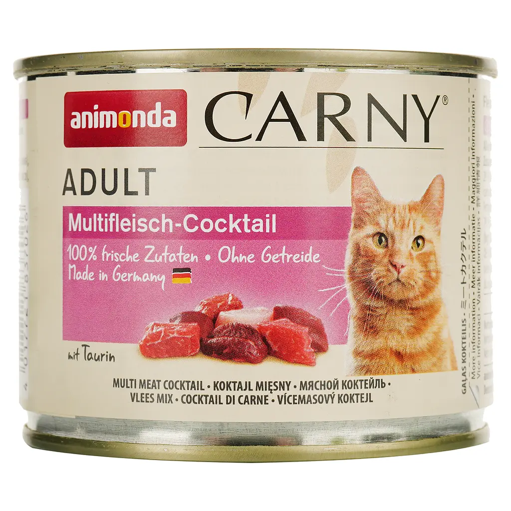 Вологий корм для котів Animonda Carny Adult Multi Meat Cocktail мультим'ясний коктейль 200 г - фото 2