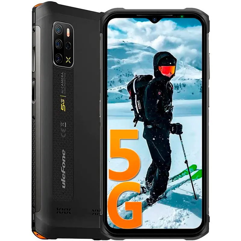 Смартфон Ulefone Armor 12 5G 8/128Gb Black/Orange [65298] - фото 3