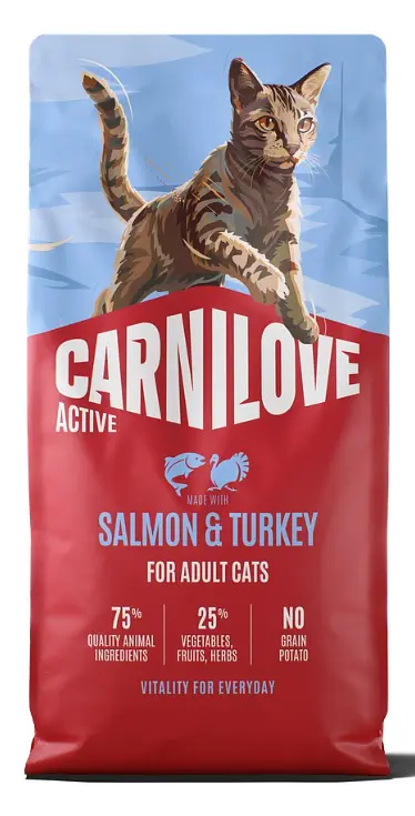 Сухий беззерновий корм Carnilove Active Salmon & Turkey для котів лосось та індичка 6 кг