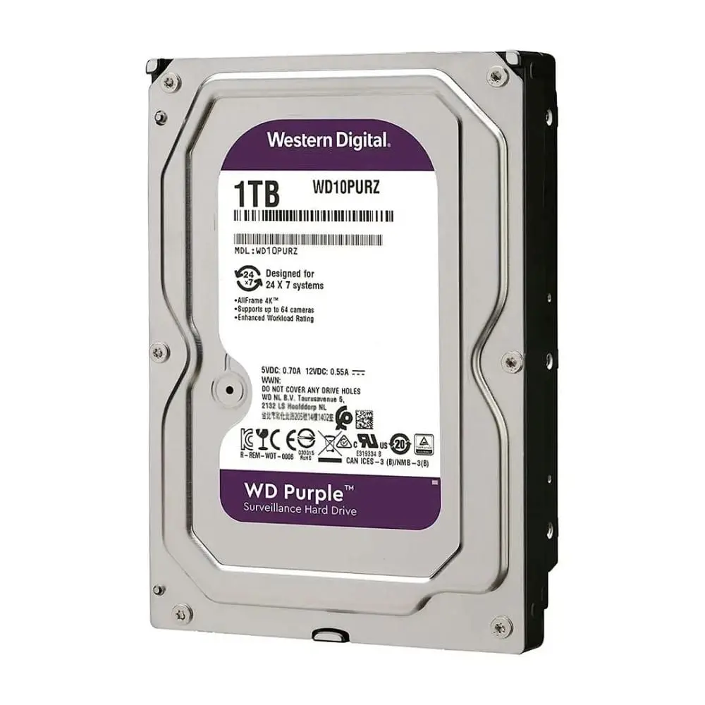 Жорсткий диск 3.5" 1TB 64MB Western Digital Purple WD10PURZ (090-00197) - фото 2