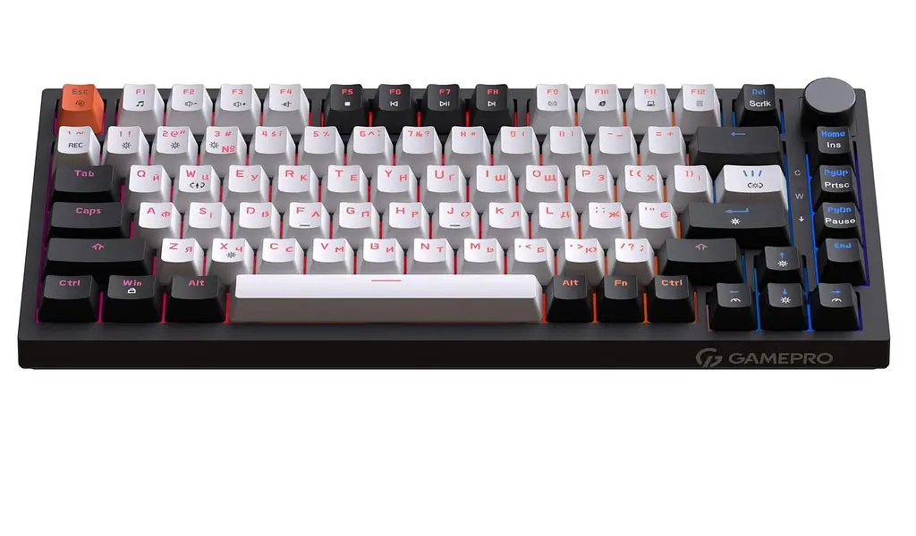 Клавіатура GamePro MK160 V2 Warden QLAB Sakura Black (MK160-V2-B-QS) - фото 5