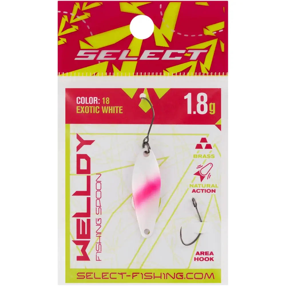 Блешня Select Welldy 1.8g 31mm #18 Exotic White - фото 2
