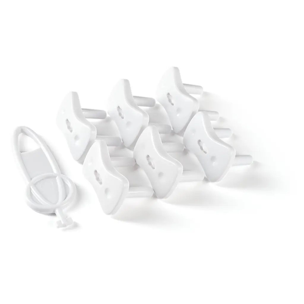 Заглушки для розеток із ключем MBM Kids 6 шт білі (BS-12 WHITE) - фото 6