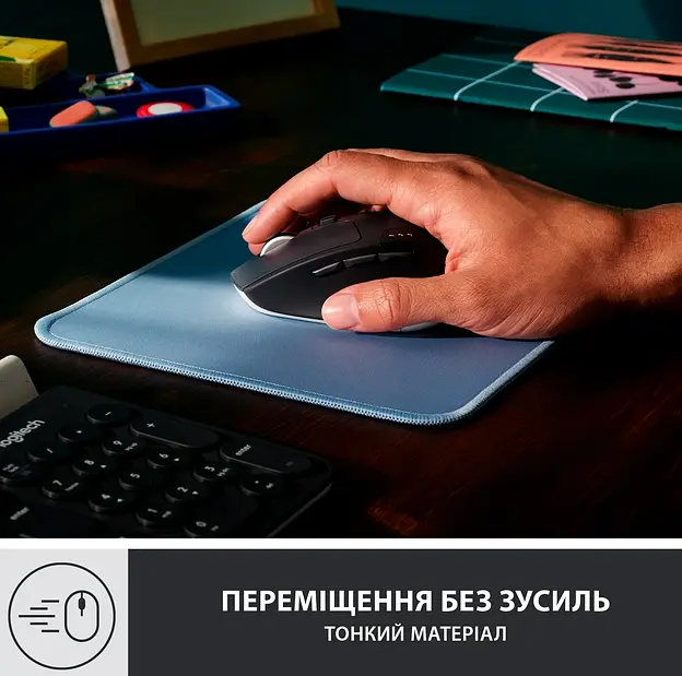 Килимок для миші Logitech Studio Series синій (956-000051) (6794332) - фото 3