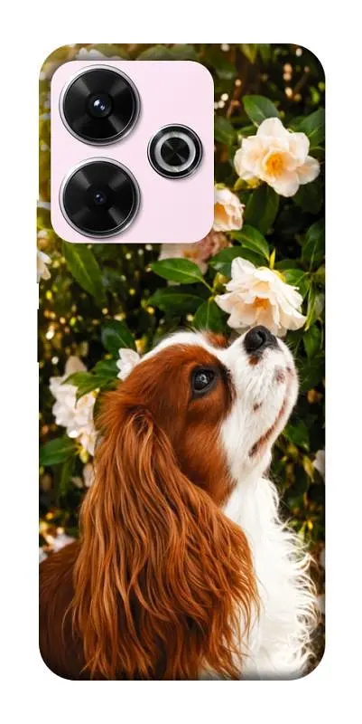 TPU чохол Demsky Flower spaniel для Xiaomi Redmi 13 4G / Poco M6 4G