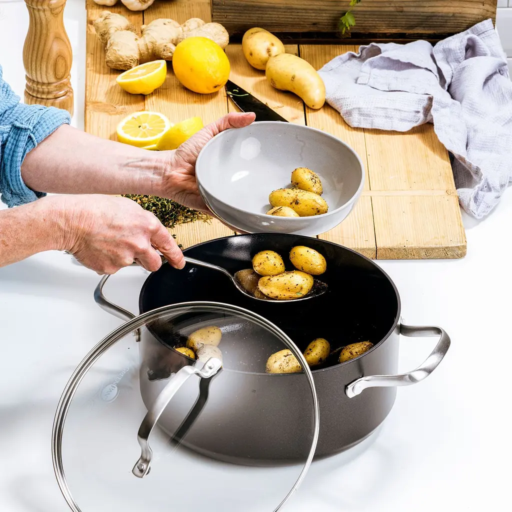 Кастрюля GreenPan Copenhagen с крышкой 24 см 4.9 л (CC003346-001) - фото 5
