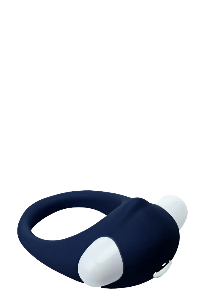 Віброкільце Dream Toys Rings Of Love Stimu Ring, 5.5х3.5 см (синій) - фото 3