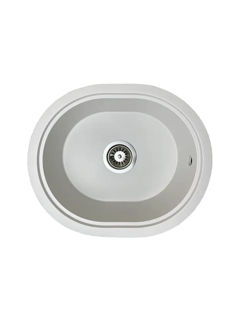 Кухонна мийка Adamant CIRCUM біла 500x425x180 мм, без крила 50 см