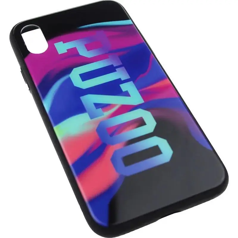 Чохол-накладка PUZOO Glass Printing with TPU Visions iPhone X Black - фото 3