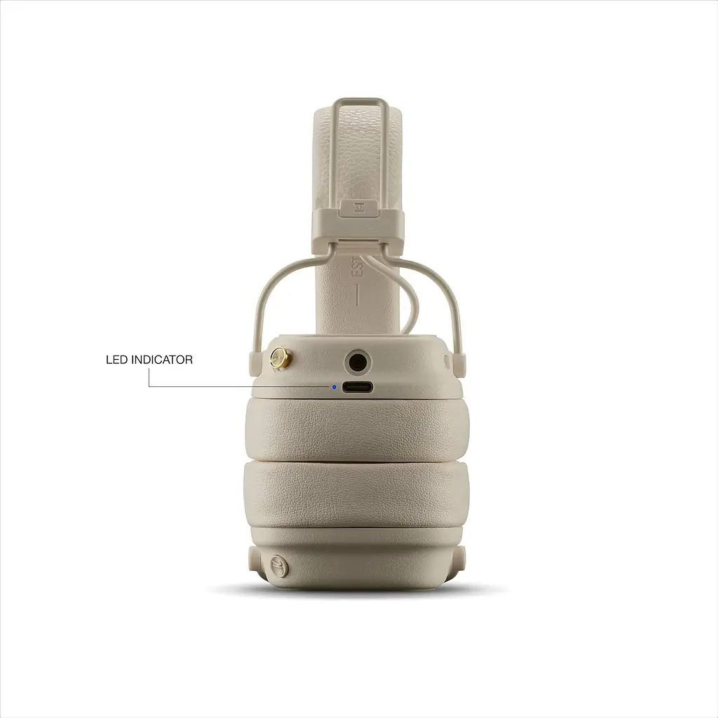 Навушники Marshall Major V Cream Original (Підтримка офіційного додатку)(1006833) - фото 4