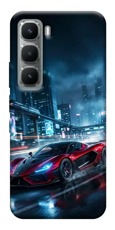 TPU чохол Demsky Red sport car для Infinix Hot 60 Pro+