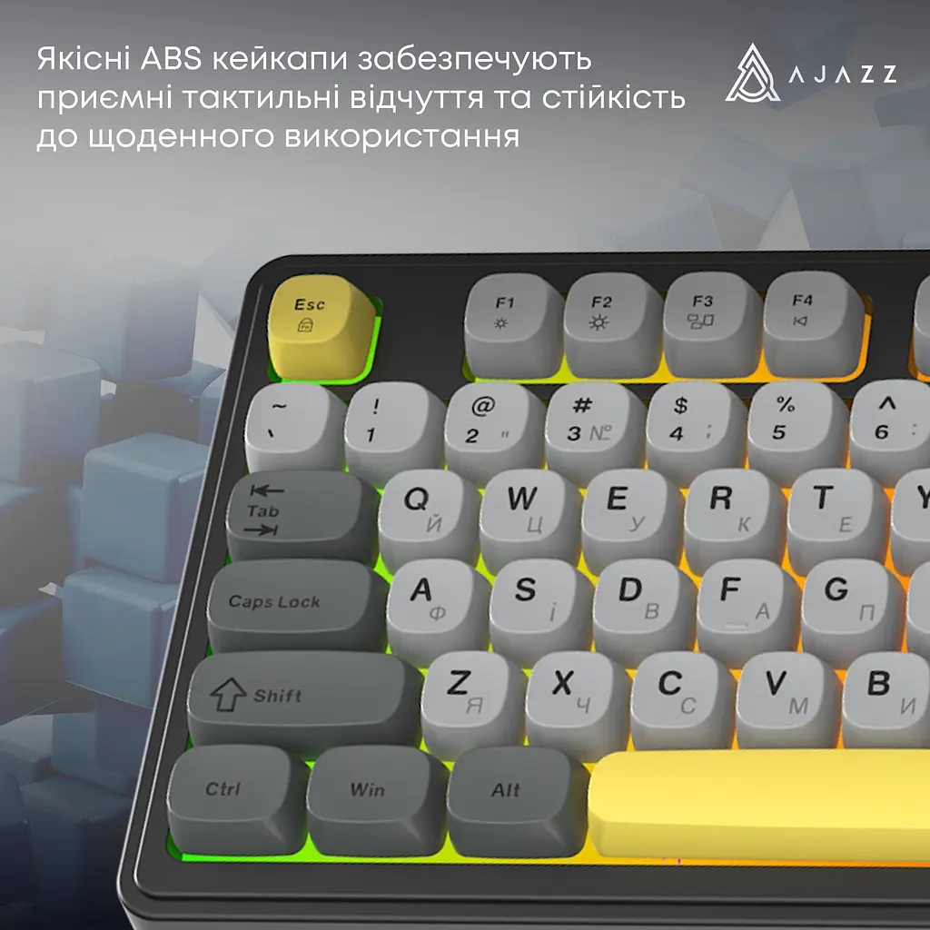 Клавіатура Ajazz AF98 Black USB-C (AF98-BGY) - фото 11