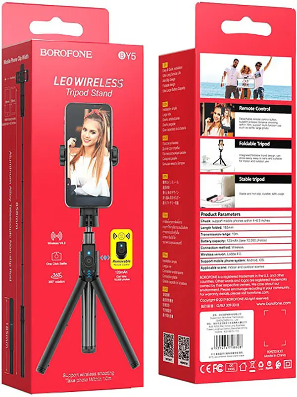 Монопод-штатив Borofone BY5 Leo wireless tripod stand - фото 4