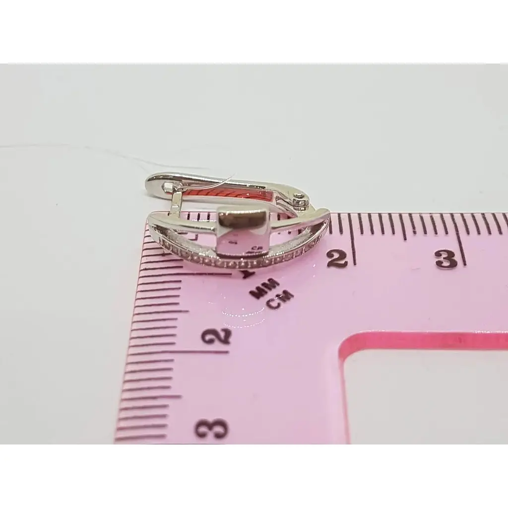 Серебряные серьги Qvaliz с фианитами. 902-01077 - фото 4