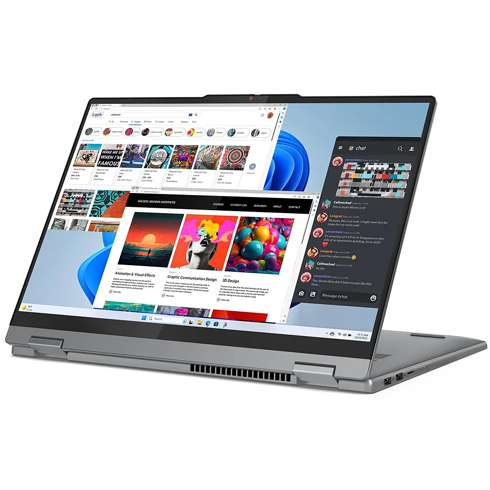 Ноутбук 2 в 1 Lenovo IdeaPad 5 16AHP9, AMD Ryzen 7 8845HS до 5.1 ГГц, 16" WUXGA, 16 ГБ, 1 ТБ, графика AMD Radeon, Windows 11 Home, цвет серый - фото 6