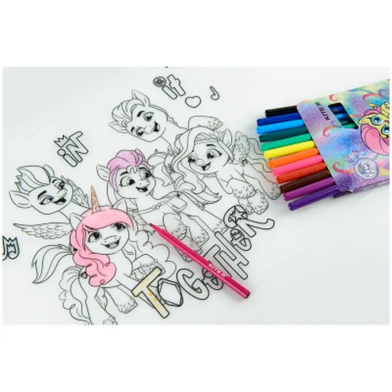 Підкладка настільна Kite силіконова розмальовка My Little Pony, 30х40см (LP22-424) - фото 7