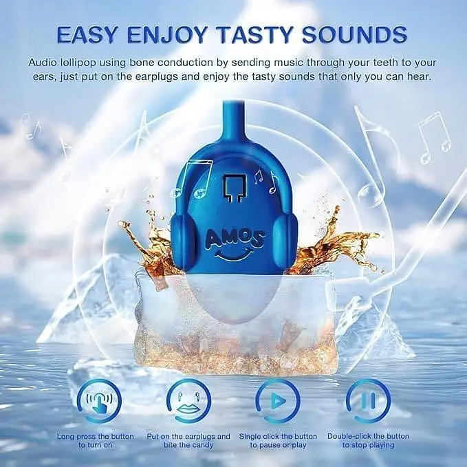 Льодяник Amos Tasty Sounds Audio Lollipop Cola Flavor 12г - фото 5