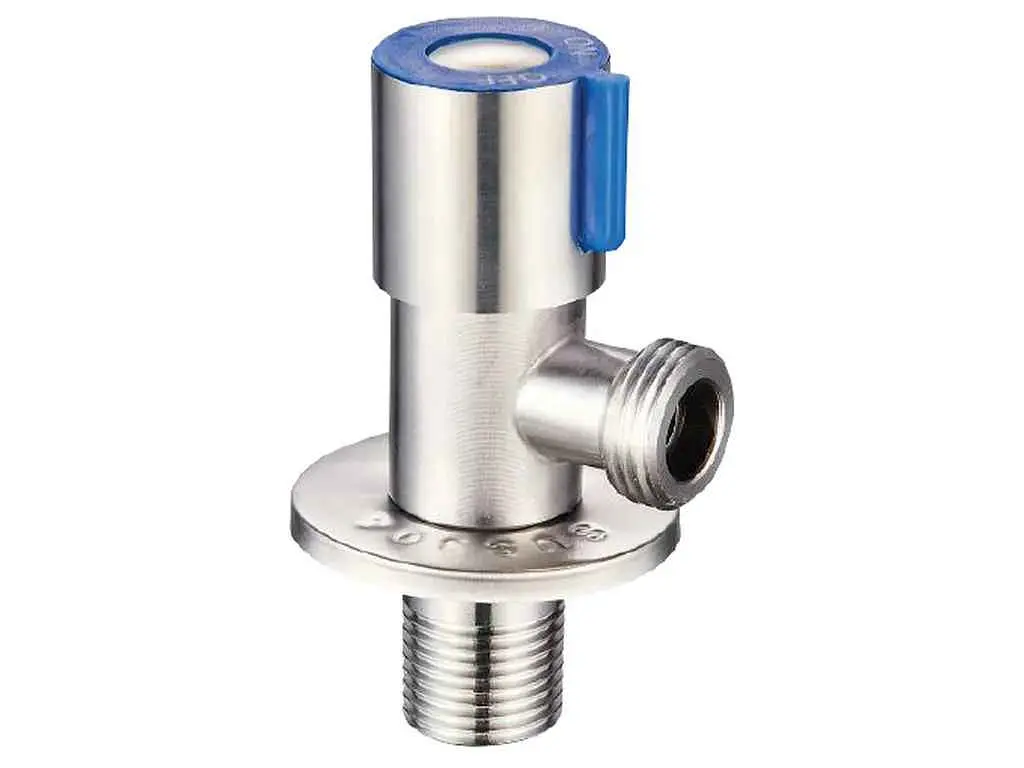Кран для підключення сантехприладів MIXXUS 1/2x1/2 з нерж.сталі SUS304 (синій) VAL-01-1/2x1/2